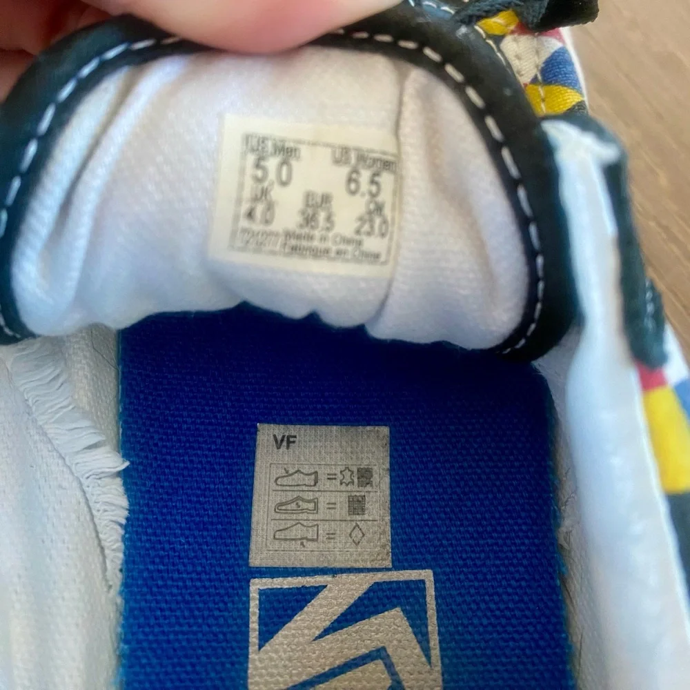 Vans old skool playing cards skate shoes, size M 5/W 6.5 - Picture 7 of 9